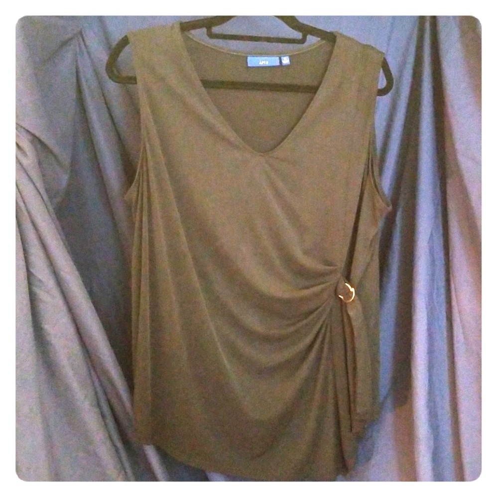 APT 9 - Gray Modal Sleeveless Blouse